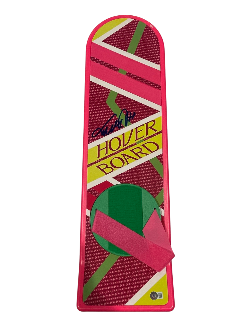 MICHAEL J FOX SIGNED BACK TO THE FUTURE HOVERBOARD AUTOGRAPH PROOF BECKETT 160