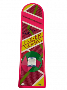MICHAEL J FOX SIGNED BACK TO THE FUTURE HOVERBOARD AUTOGRAPH PROOF BECKETT 93 COLLECTIBLE MEMORABILIA