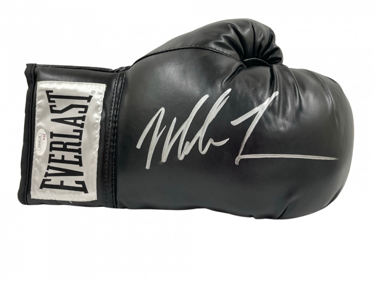 MIKE TYSON SIGNED EVERLAST BOXING GLOVE AUTHENTIC AUTOGRAPH JSA WITNESS COA 16 COLLECTIBLE MEMORABILIA