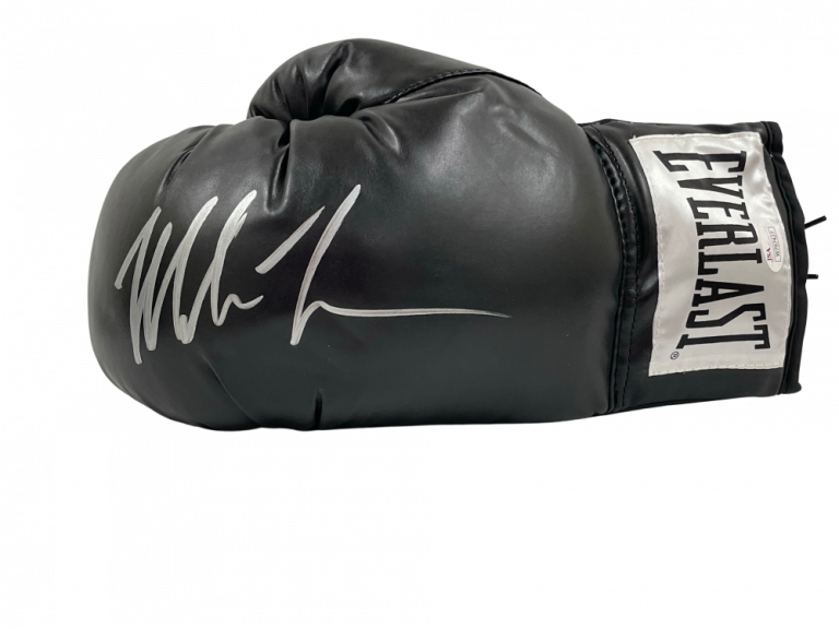 MIKE TYSON SIGNED EVERLAST BOXING GLOVE AUTHENTIC AUTOGRAPH JSA WITNESS COA 19 COLLECTIBLE MEMORABILIA