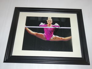 NASTIA LUIKIN SIGNED FRAMED AND MATTED 8X10 PHOTO IN FRAME USA GYMASTICS PROOF COLLECTIBLE MEMORABILIA