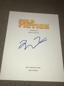QUENTIN TARANTINO SIGNED AUTOGRAPH MOVIE SCRIPT PULP FICTION TRAVOLTA BAS COA G COLLECTIBLE MEMORABILIA