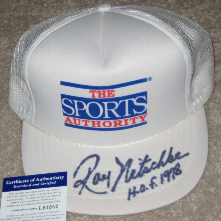 RAY NITSCHKE (GREEN BAY PACKERS) SIGNED HAT W/ PSA COA COLLECTIBLE MEMORABILIA