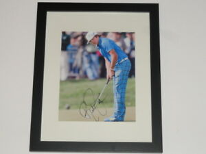 RICKIE FOWLER SIGNED FRAMED & MATTED 8X10 PHOTO RYDER CUP MASTERS COLLECTIBLE MEMORABILIA