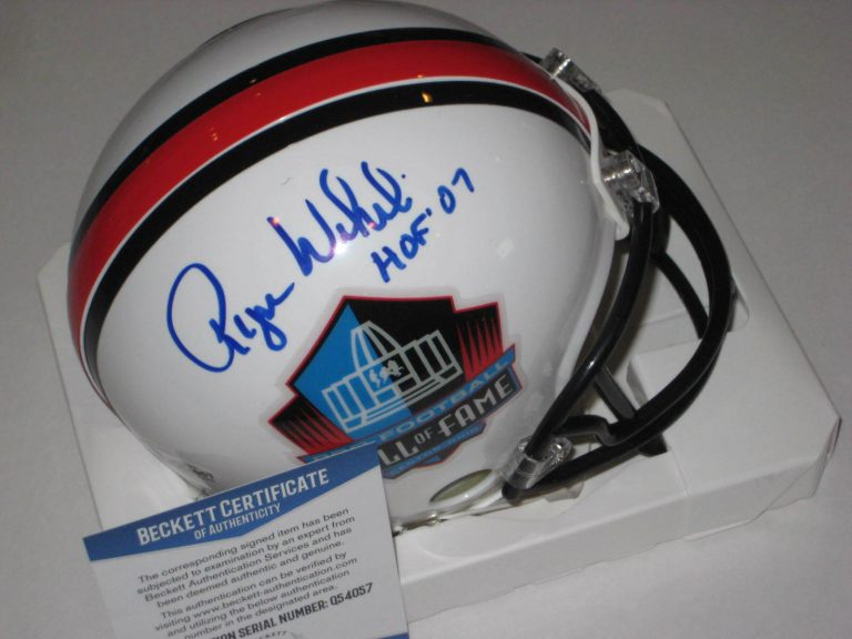 ROGER WEHRLI (CARDINALS) SIGNED HALL OF FAME MINI-HELMET W/ BECKETT COA COLLECTIBLE MEMORABILIA