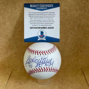 SANDY ALOMAR JR. 90 AL ROY SIGNED AUTO M.L. BASEBALL BECKETT AA45315