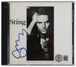 STING AUTHENTIC SIGNED NOTHING LIKE THE SUN CD INSERT W/ DISK BAS #BC13608 COLLECTIBLE MEMORABILIA