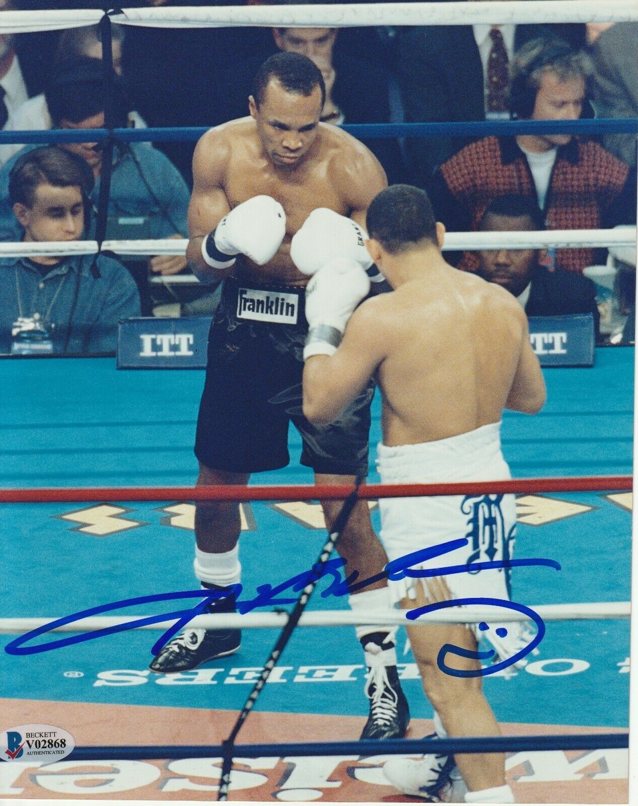 SUGAR RAY LEONARD Signed 8x10 PHOTO with Beckett COA - Autographia