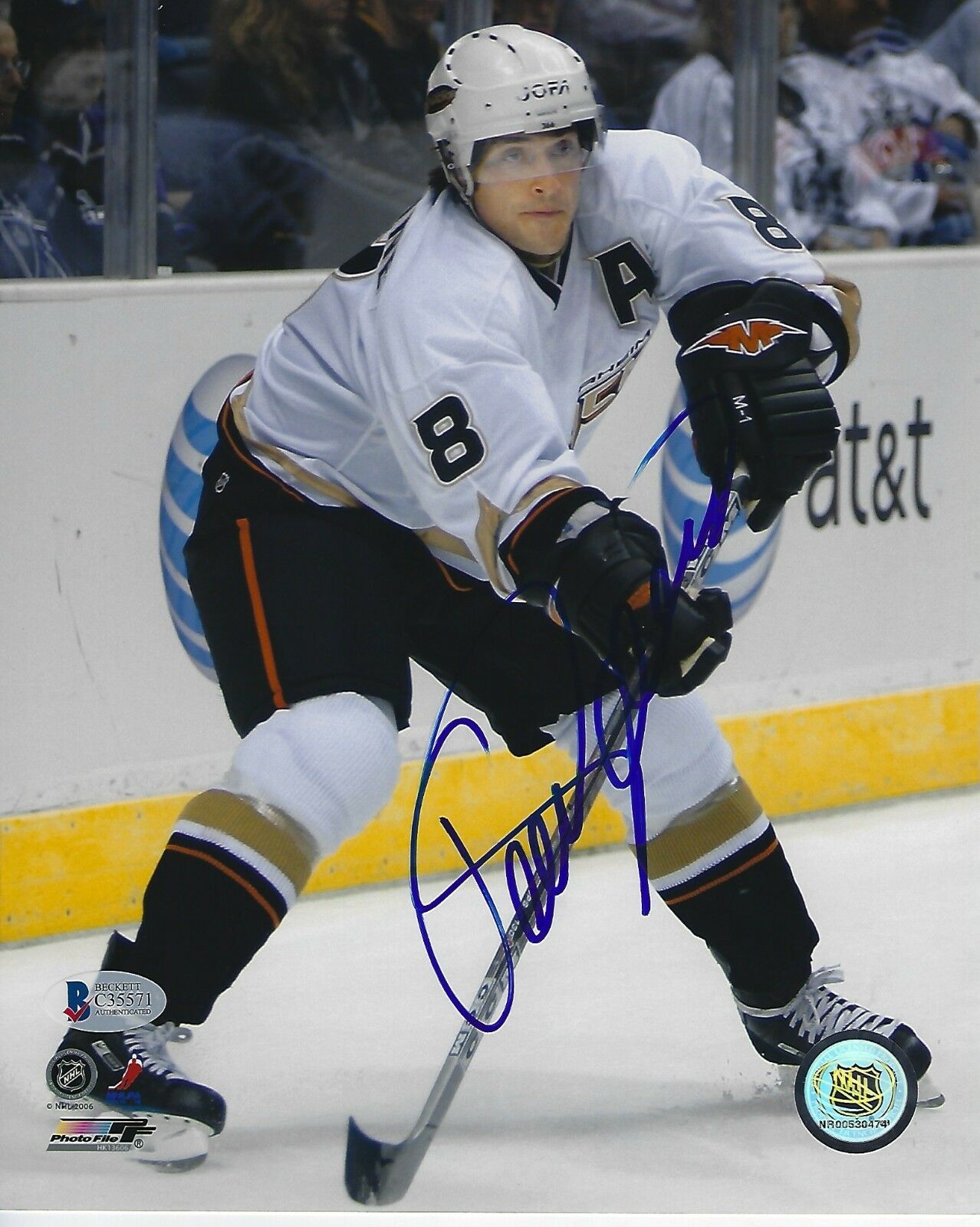 TEEMU SELANNE Signed Anaheim DUCKS 8x10 PHOTO with Beckett COA ...