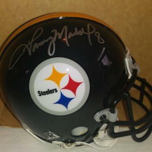 TOMMY MADDOX PITTSBURGH STEELERS SIGNED AUTOGRAPHED RIDDELL MINI HELMET COA