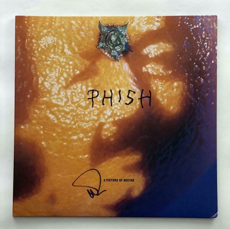 TREY ANASTASIO PHISH SIGNED AUTOGRAPH ALBUM VINLY RECORD A PICTURE OF NECTAR JSA COLLECTIBLE MEMORABILIA