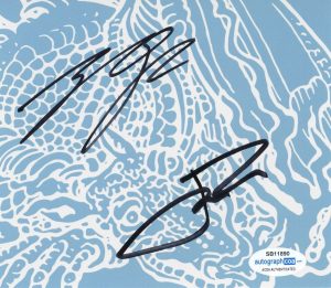 TWENTY ONE PILOTS ‘SCALED AND ICY’ AUTOGRAPH SIGNED 21 ART CARD + NEW CD E ACOA COLLECTIBLE MEMORABILIA