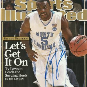 TY LAWSON Signed 3/30/09 SPORTS ILLUSTRATED w/ Beckett COA (NO Label)