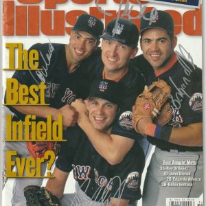 VENTURA, ALFONZO, OLERUD & ORDONEZ Signed 9/6/99 SI w/ Beckett LOA (NO Label)
