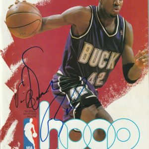 VIN BAKER Signed 1995 HOOP Magazine w/ Beckett COA (NO Label)