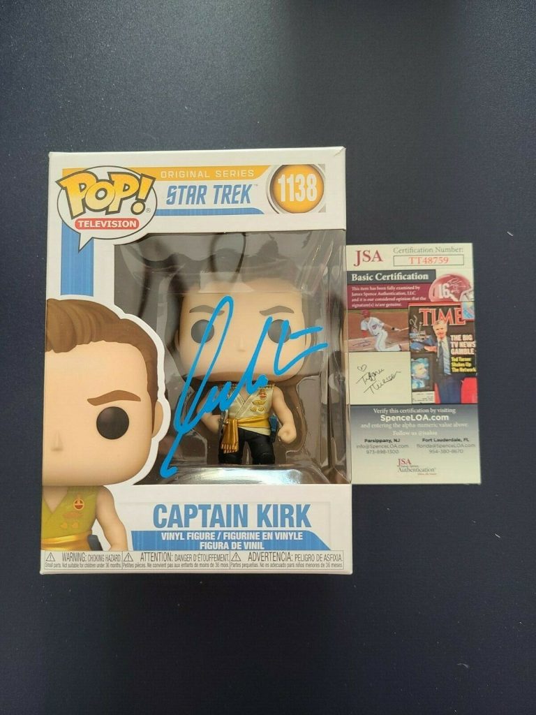 WILLIAM SHATNER SIGNED #1138 STAR TREK ORIGINAL JAMES KIRK FUNKO POP! FIGURE JSA COLLECTIBLE MEMORABILIA