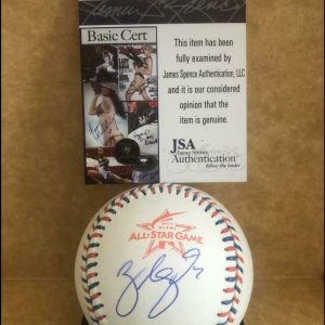 ZACK COZART CINCINNATI REDS SIGNED 2017 ALL STAR GAME BASEBALL JSA COA S61059