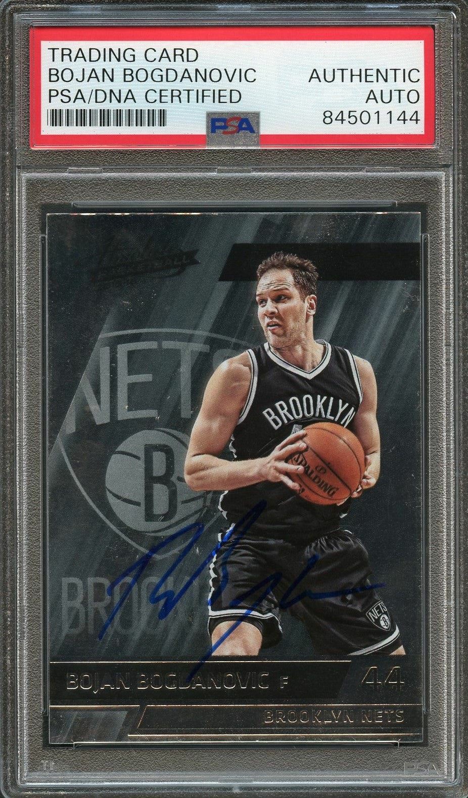 2015-16 Absolute Basketball #68 Bojan Bogdanovic Signed Card AUTO PSA Slabbed Ne