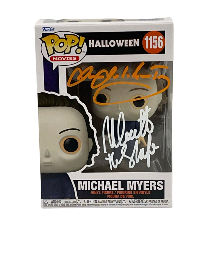 NICK CASTLE JAMES JUDE COURTNEY SIGNED HALLOWEEN MICHAEL MYERS FUNKO BECKETT 111