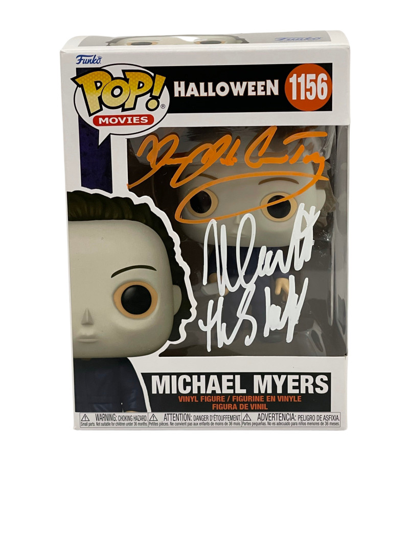 NICK CASTLE JAMES JUDE COURTNEY SIGNED HALLOWEEN MICHAEL MYERS FUNKO BECKETT 113