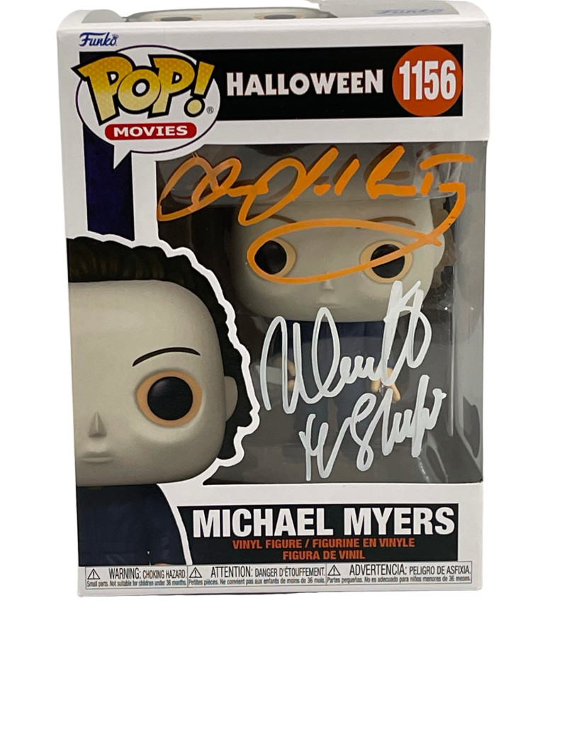 NICK CASTLE JAMES JUDE COURTNEY SIGNED HALLOWEEN MICHAEL MYERS FUNKO BECKETT 121