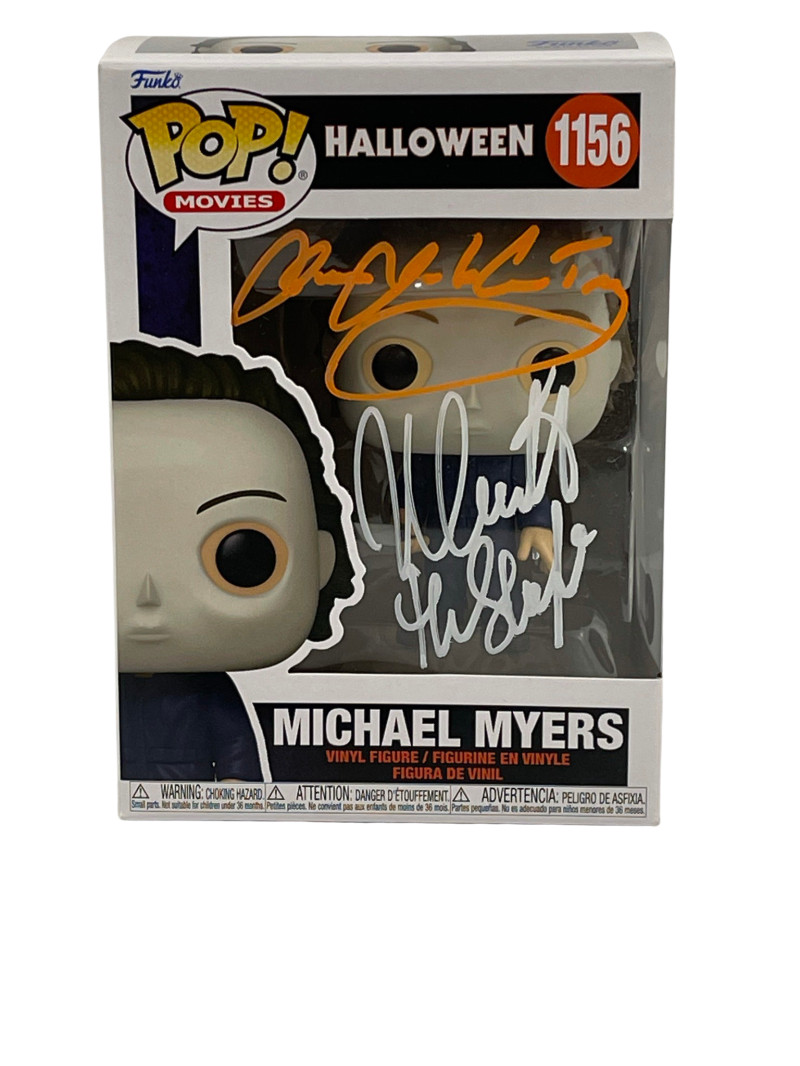NICK CASTLE JAMES JUDE COURTNEY SIGNED HALLOWEEN MICHAEL MYERS FUNKO BECKETT 122
