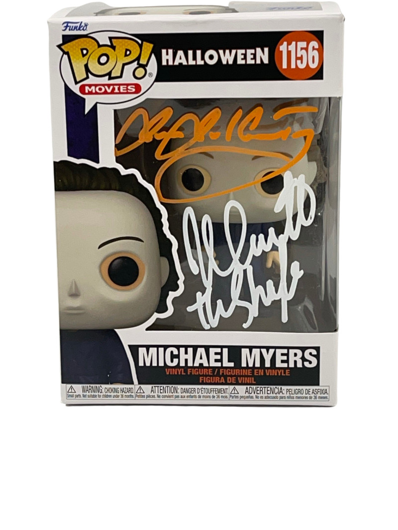 NICK CASTLE JAMES JUDE COURTNEY SIGNED HALLOWEEN MICHAEL MYERS FUNKO BECKETT 129