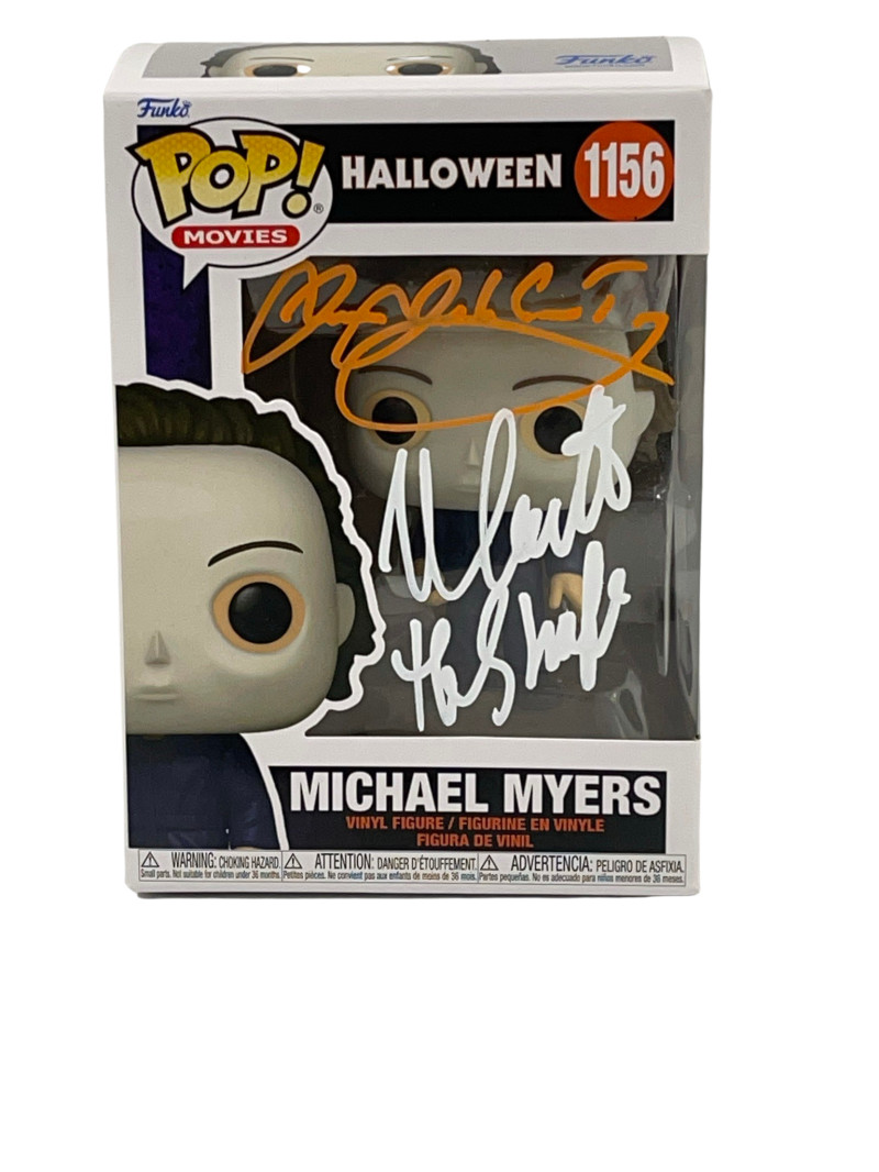 NICK CASTLE JAMES JUDE COURTNEY SIGNED HALLOWEEN MICHAEL MYERS FUNKO BECKETT 139