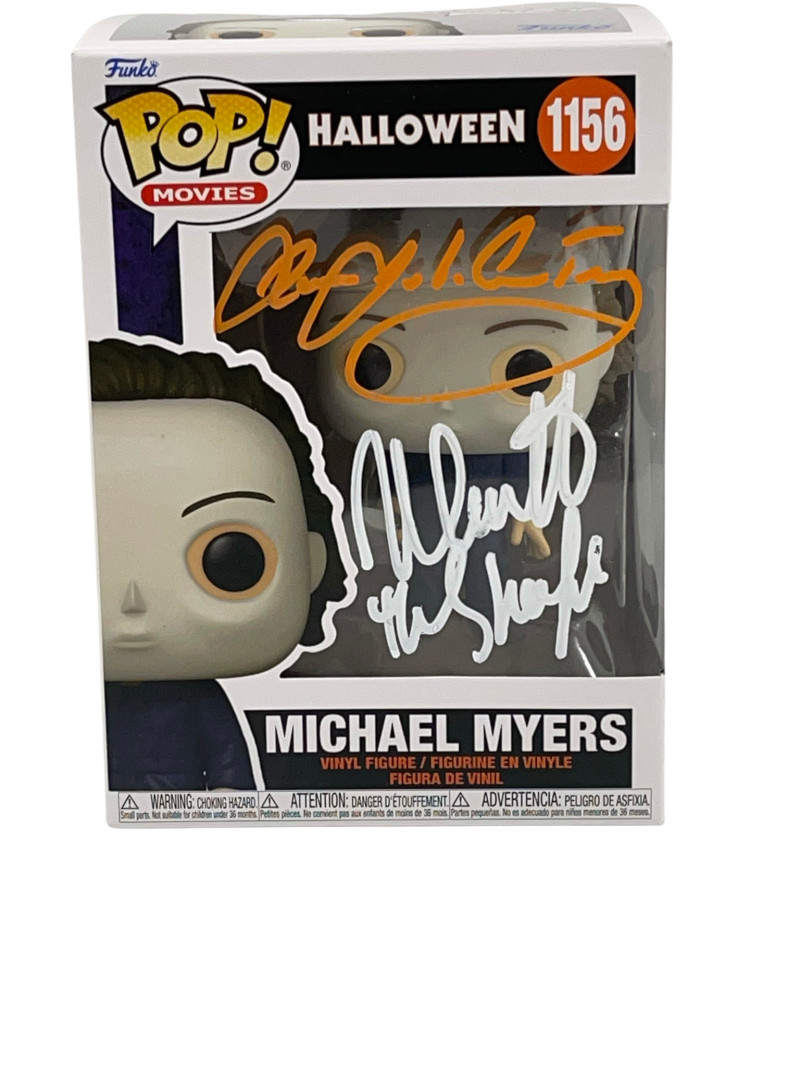 NICK CASTLE JAMES JUDE COURTNEY SIGNED HALLOWEEN MICHAEL MYERS FUNKO BECKETT 149