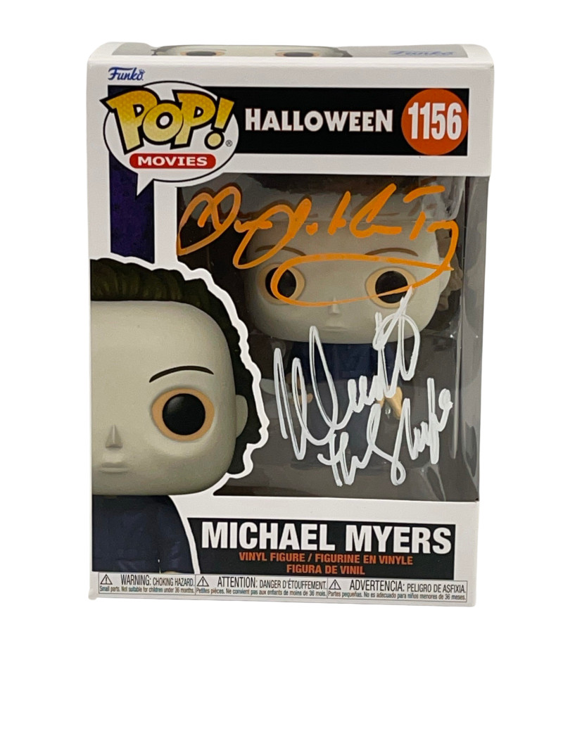 NICK CASTLE JAMES JUDE COURTNEY SIGNED HALLOWEEN MICHAEL MYERS FUNKO BECKETT 155