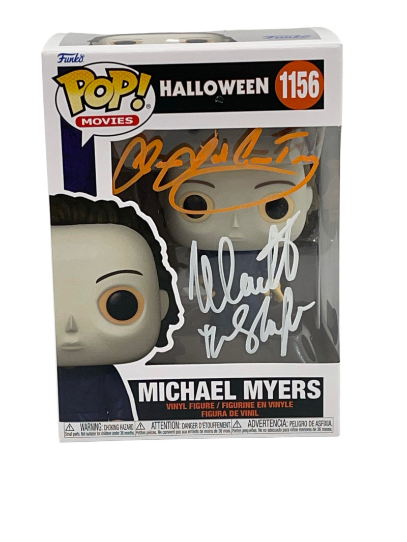 NICK CASTLE JAMES JUDE COURTNEY SIGNED HALLOWEEN MICHAEL MYERS FUNKO BECKETT 164