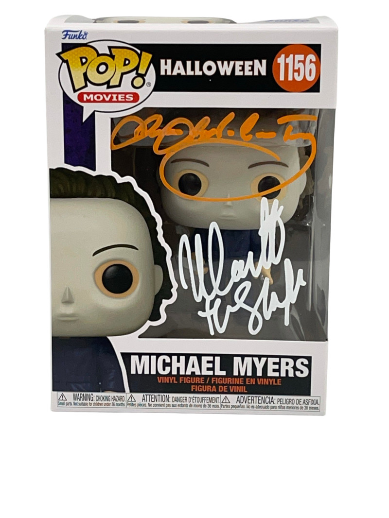 NICK CASTLE JAMES JUDE COURTNEY SIGNED HALLOWEEN MICHAEL MYERS FUNKO BECKETT 165