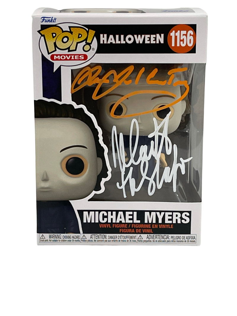 NICK CASTLE JAMES JUDE COURTNEY SIGNED HALLOWEEN MICHAEL MYERS FUNKO BECKETT 166