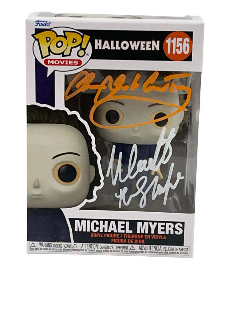 NICK CASTLE JAMES JUDE COURTNEY SIGNED HALLOWEEN MICHAEL MYERS FUNKO BECKETT 168
