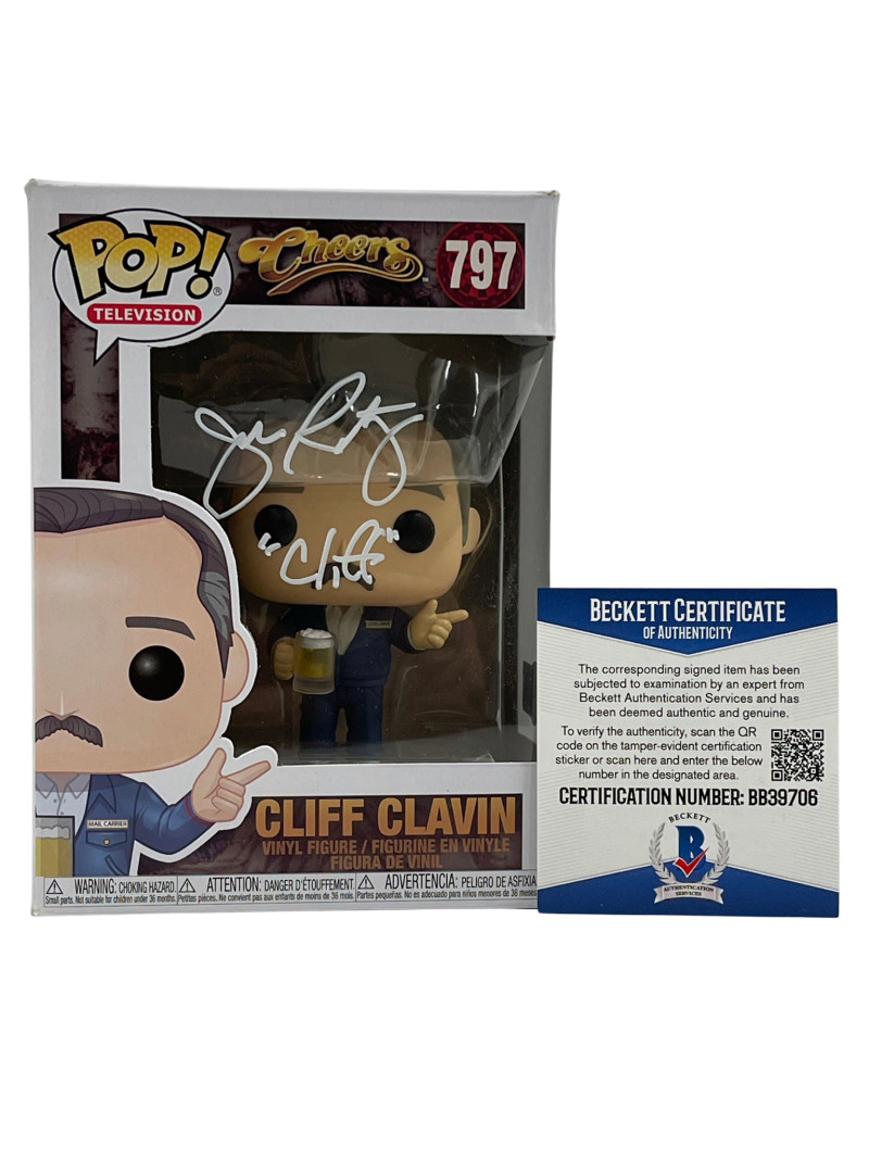 JOHN RATZENBERGER SIGNED CHEERS POP CLIFF FUNKO AUTHENTIC AUTOGRAPH BECKETT 30