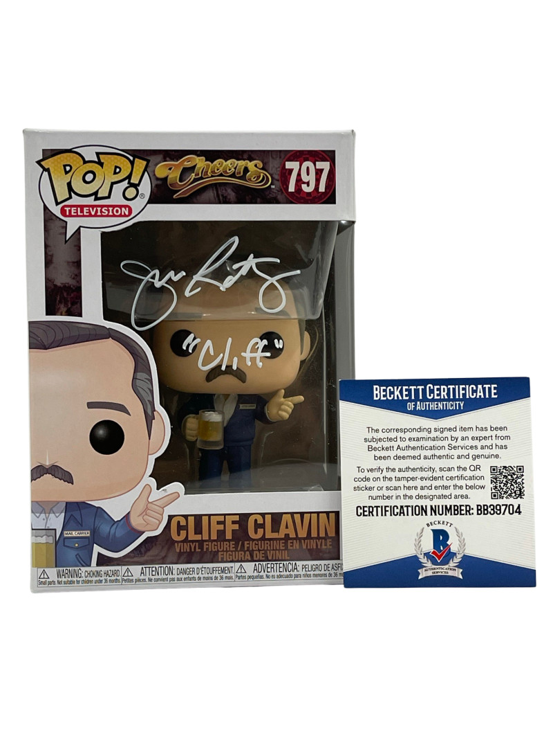 JOHN RATZENBERGER SIGNED CHEERS POP CLIFF FUNKO AUTHENTIC AUTOGRAPH BECKETT 31