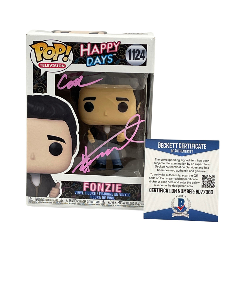 HENRY WINKLER SIGNED HAPPY DAYS FUNKO COOL INSCRIPTION AUTOGRAPH BECKETT COA 15
