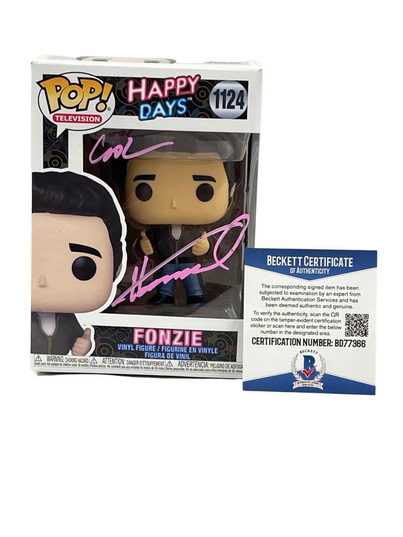 HENRY WINKLER SIGNED HAPPY DAYS FUNKO COOL INSCRIPTION AUTOGRAPH BECKETT COA 19