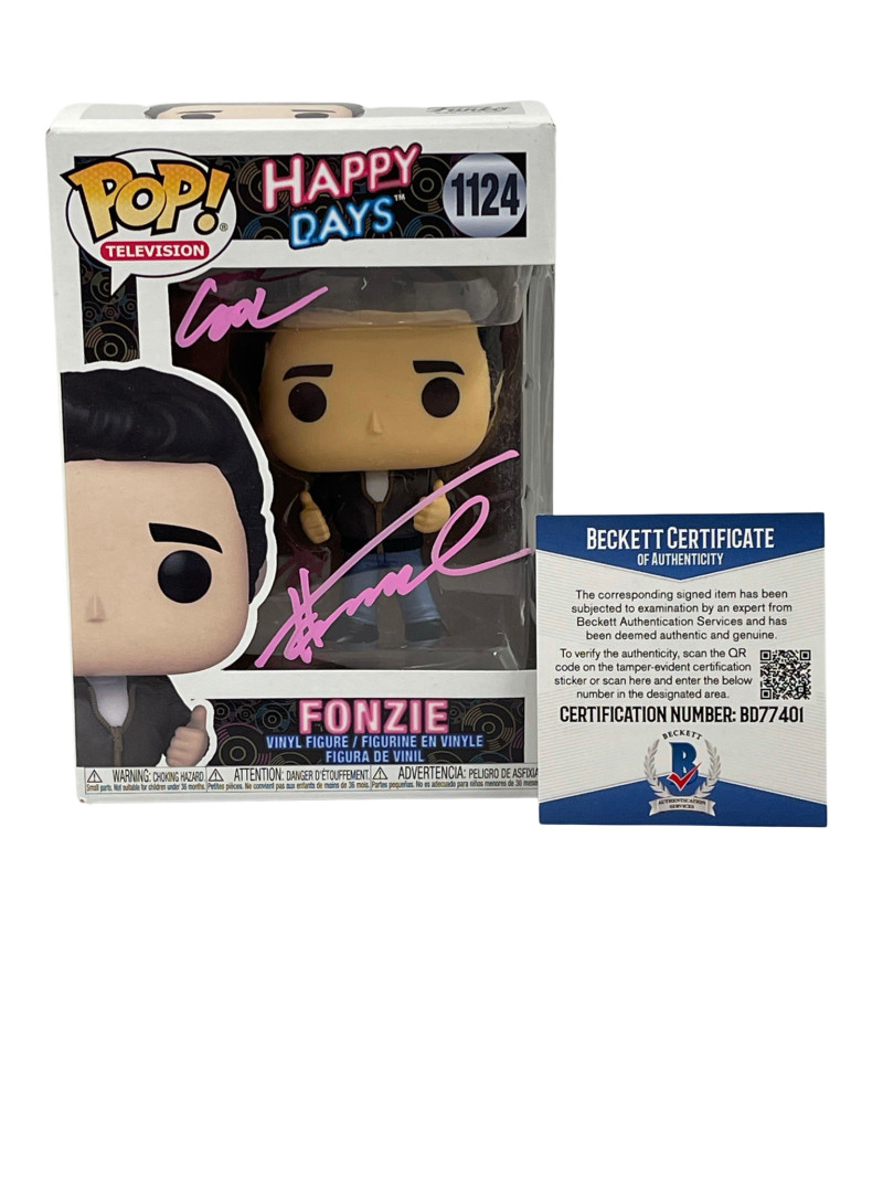 HENRY WINKLER SIGNED HAPPY DAYS FUNKO COOL INSCRIPTION AUTOGRAPH BECKETT COA 22