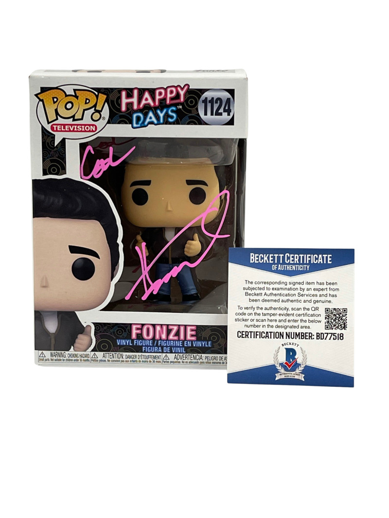 HENRY WINKLER SIGNED HAPPY DAYS FUNKO COOL INSCRIPTION AUTOGRAPH BECKETT COA 23