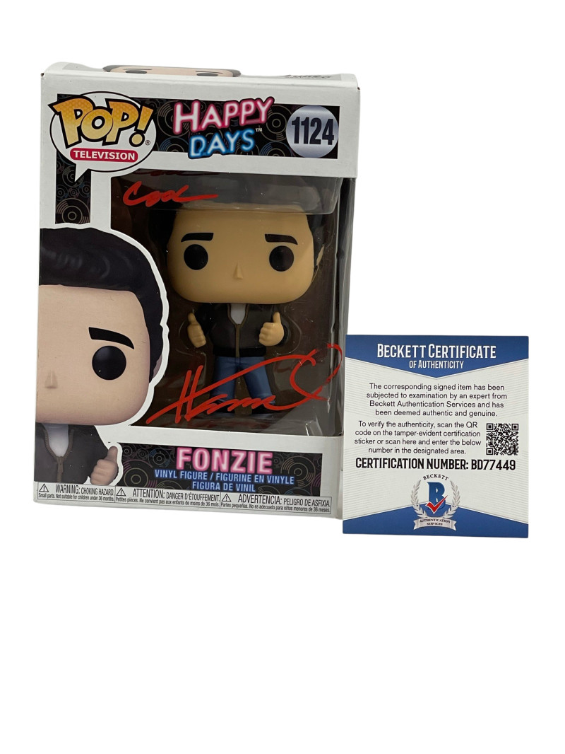 HENRY WINKLER SIGNED HAPPY DAYS FUNKO COOL INSCRIPTION AUTOGRAPH BECKETT COA 40