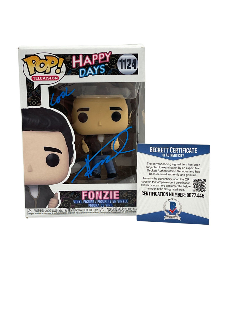 HENRY WINKLER SIGNED HAPPY DAYS FUNKO COOL INSCRIPTION AUTOGRAPH BECKETT COA 46