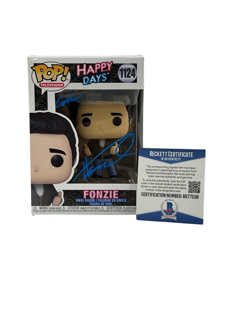 HENRY WINKLER SIGNED HAPPY DAYS FUNKO COOL INSCRIPTION AUTOGRAPH BECKETT COA 47