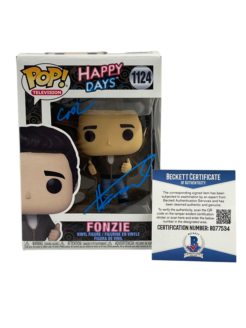 HENRY WINKLER SIGNED HAPPY DAYS FUNKO COOL INSCRIPTION AUTOGRAPH BECKETT COA 52