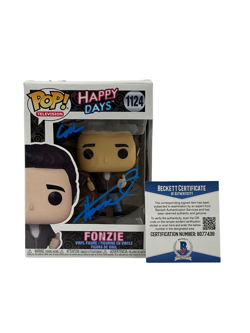 HENRY WINKLER SIGNED HAPPY DAYS FUNKO COOL INSCRIPTION AUTOGRAPH BECKETT COA 55