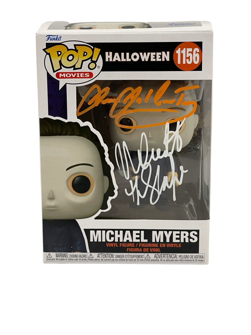 NICK CASTLE JAMES JUDE COURTNEY SIGNED HALLOWEEN MICHAEL MYERS FUNKO BECKETT 112