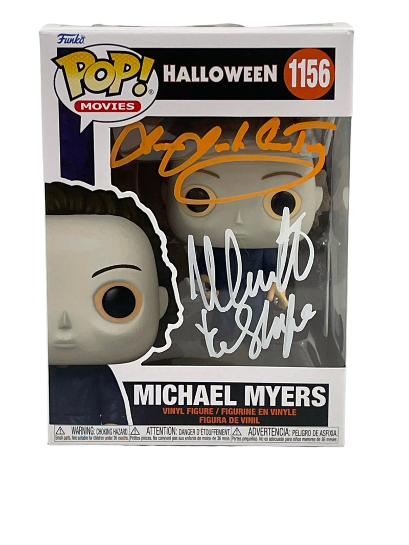 NICK CASTLE JAMES JUDE COURTNEY SIGNED HALLOWEEN MICHAEL MYERS FUNKO BECKETT 160