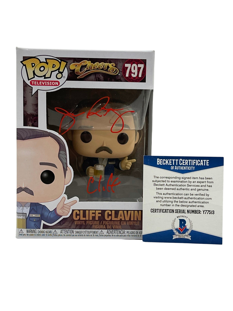 JOHN RATZENBERGER SIGNED CHEERS POP CLIFF FUNKO AUTHENTIC AUTOGRAPH BECKETT 3