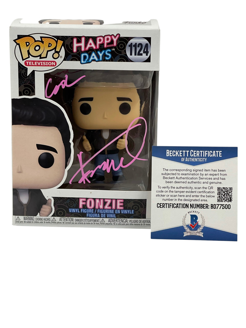 HENRY WINKLER SIGNED HAPPY DAYS FUNKO COOL INSCRIPTION AUTOGRAPH BECKETT COA 9