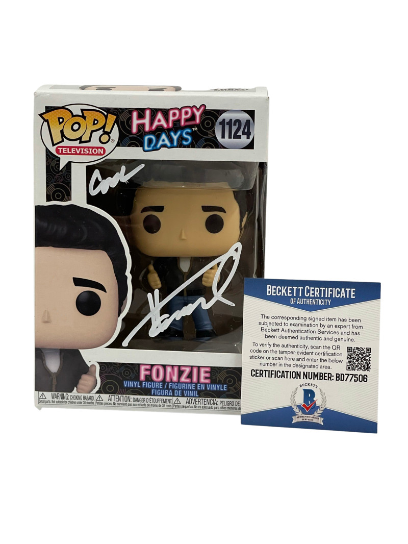 HENRY WINKLER SIGNED HAPPY DAYS FUNKO COOL INSCRIPTION AUTOGRAPH BECKETT COA 28
